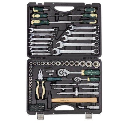 Набор инструментов 110 предметов 1/4''&1/2''(6-гран)(5-32мм) ROCKFORCE RF-41101-5