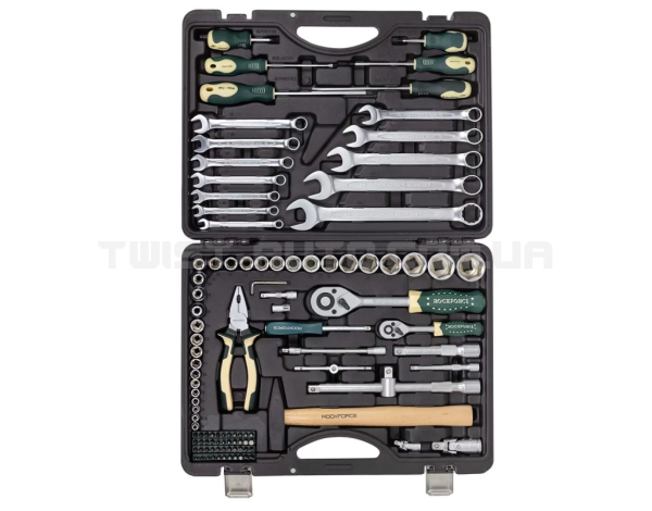 Набір інструментів 110 предметів 1/4''&1/2''(6-гран)(5-32мм) ROCKFORCE RF-41101-5
