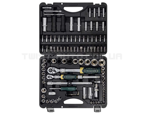 Набор инструментов с телескопическими трещотками 108пр.1/4''&1/2''(6гр.)(4-32мм) RockFORCE RF-41082-5L