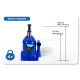 Домкрат гидравлический телескоп 4т 2х цилиндр. min 160мм - max 390мм 6,4кг VITOL DB-40002C)/TF0402