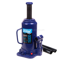 Домкрат гідравлічний телескоп 15т min 230мм - max 460мм VITOL DB-15002/T91504