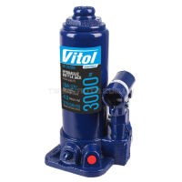 Домкрат гідравлічний телескоп 3т в кейсі min 194мм - max 372 мм VITOL DB-03006K/T90304S