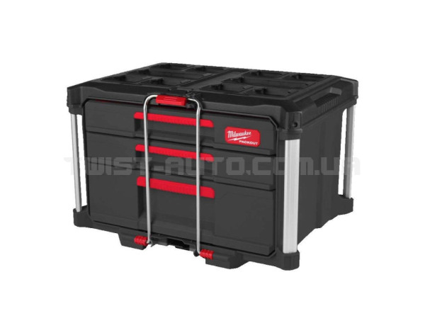 Ящик для инструмента с 2+1 выдвижными отсеками MILWAUKEE PACKOUT DRAWER BOX 4932493190