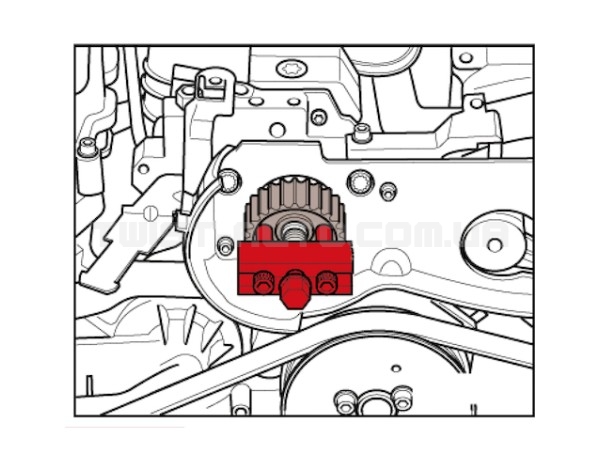 Знімач шківа ТНВД VAG 1.6, 2.0L TDI 6727 JTC