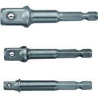 Набір адаптерів під шуруповерт для торцевих головок 1/2", 1/4", 3/8" 7670 JTC Набір адаптерів під шуруповерт для торцевих головок 1/2", 1/4", 3/8" 7670 JTC