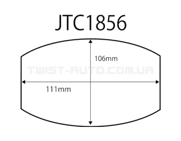 Головка ступична 111 мм овал BPW 12T 1856 JTC