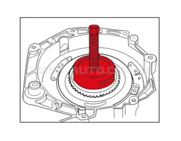 Пристрій для зняття/установки муфти 7-швидкісної коробки передач 4083 JTC