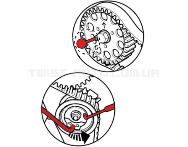 Набір фіксаторів распредва AUDI, SEAT, SKODA, VW 1.6, 2.0 TDI 4577 JTC