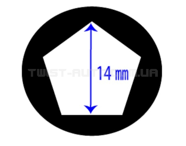 Головка п'ятигранна 14мм для гальмівних систем "BENDIX" 1527 JTC