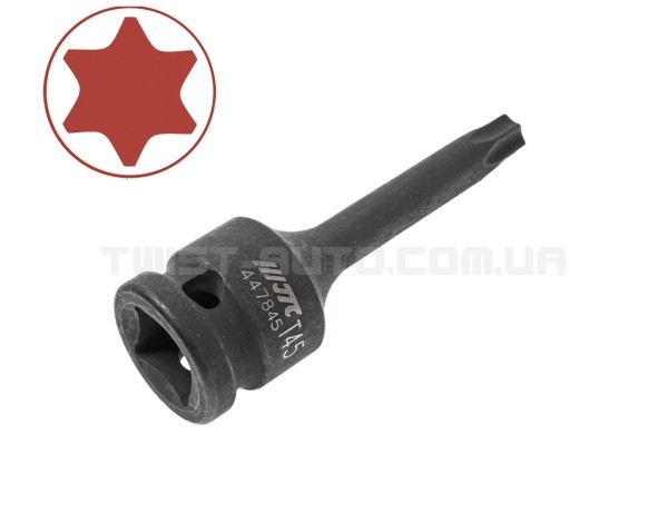 Головка ударна середньої глибини TORX 1/2" T25 78мм 447825 JTC