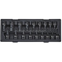 Набір головок ударних TORX, HEX, SPLINE 1/2", 60мм. 18од. K4181 JTC Набір головок ударних TORX, HEX, SPLINE 1/2", 60мм. 18од. K4181 JTC