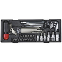 Набор инструмента 1/4, 3/8, 1/2" TORX, HEX 40ед. K1401 JTC