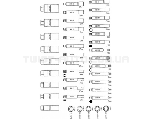 Головка для розбирання стійок 27мм 1323-1022-27 JTC