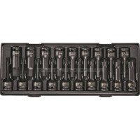 Набор головок ударных 1/2" TORX, HEX, 78мм 19ед. K4191 JTC Набор головок ударных 1/2" TORX, HEX, 78мм 19ед. K4191 JTC
