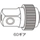 Тріскачка ротаційна (обертання рукояткою) 1/4" 60 зубців 180мм 5332 JTC