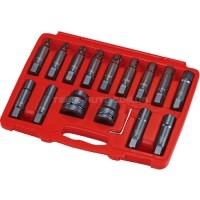 Набір ударних головок TORX,HEX 3/4" 16 од. J616C JTC Набір ударних головок TORX,HEX 3/4" 16 од. J616C JTC