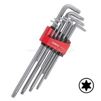 Набір кутових ключів TORX (ТОРКС) Т10-Т50 9од. екстрадовжніх FORCE 5098XL
