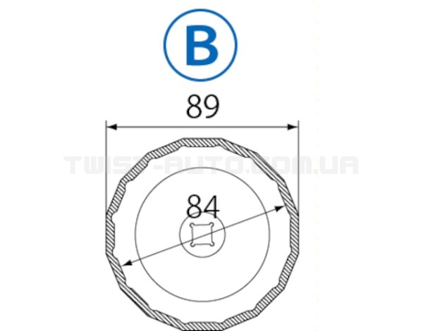 німач масляного фільтра 14гр./84мм BENZ OM642 CDL 4695 JTC