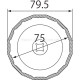 Знімач масляного фільтра 15гр./75мм FORD, MAZDA, VOLVO, LAND ROVER 4611 JTC