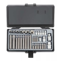 Набір біт 1/4, 3/8 та 1/2" та головок Е-профіль (Torx) 35 пр. FORCE 4352 Набір біт 1/4, 3/8 та 1/2" та головок Е-профіль (Torx) 35 пр. FORCE 4352