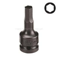 Головка-біта 1/2" шестигранна (HEX) цільна, ударна 14 мм, L=60 мм FORCE 24406014 Головка-біта 1/2" шестигранна (HEX) цільна, ударна 14 мм, L=60 мм FORCE 24406014