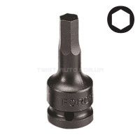 Головка-біта 1/2" шестигранна (HEX) цільна, ударна 7 мм, L=60 мм FORCE 24406007 Головка-біта 1/2" шестигранна (HEX) цільна, ударна 7 мм, L=60 мм FORCE 24406007