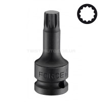  Головка-бита 1/2" Spline цельная, ударная М18, L=78 мм  FORCE 24807818