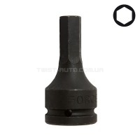 Головка-біта 3/4" шестигранна (HEX) цільна, ударна 19 мм, L=90 мм FORCE 2649019