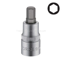 Головка-біта 1/2" шестигранна (HEX) 12 мм, L=55 мм FORCE 34405512 Головка-біта 1/2" шестигранна (HEX) 12 мм, L=55 мм FORCE 34405512