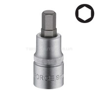 Головка-біта 1/2" шестигранна (HEX) 19 мм, L=70 мм FORCE 34407019 Головка-біта 1/2" шестигранна (HEX) 19 мм, L=70 мм FORCE 34407019
