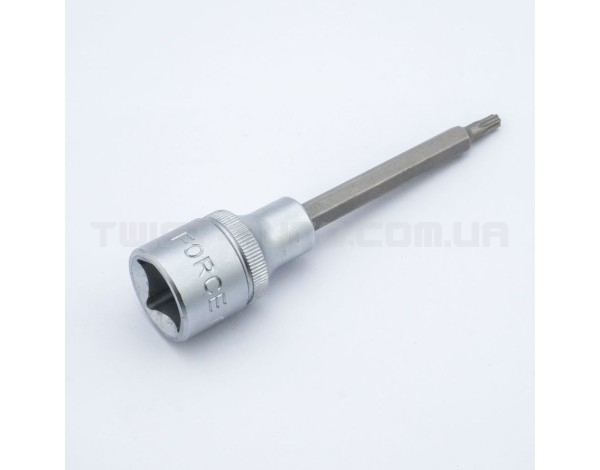 Головка-біта 1/2" Torx з отвором Т45Н, L=100 мм FORCE 34710045