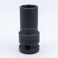 Головка 1/2" шестигранна ударна, серед. глибини тонкостінна 17 мм, L=52 мм FORCE 4455217TH Головка 1/2" шестигранна ударна, серед. глибини тонкостінна 17 мм, L=52 мм FORCE 4455217TH