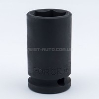 Головка 1/2" шестигранна ударна, серед. глибини тонкостінна 19 мм, L=52 мм FORCE 4455219TH Головка 1/2" шестигранна ударна, серед. глибини тонкостінна 19 мм, L=52 мм FORCE 4455219TH