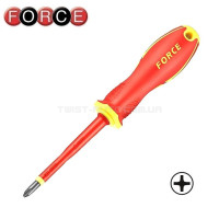 Викрутка хрестова (Philips) діелектрична PH.1, L=80 мм FORCE 711N1 Викрутка хрестова (Philips) діелектрична PH.1, L=80 мм FORCE 711N1