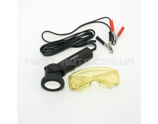 Ультрафіолетовий ліхтар 65w та окуляри для визначення витоку фреону 902G10 FORCE 902G10