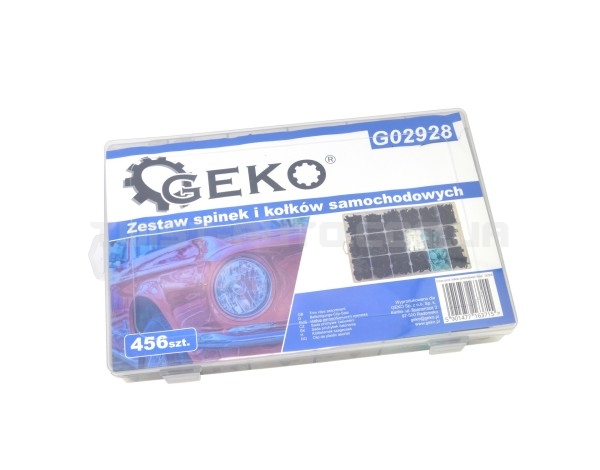 Набір автомобільних кліпс 456шт, GEKO G02928
