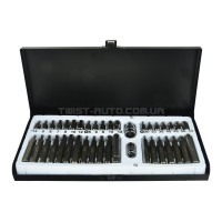 Набір біт 1/2", 10мм, HEX, TORX, SPLINE 40од. в металевому кейсі GEKO G10030 Набір біт 1/2", 10мм, HEX, TORX, SPLINE 40од. в металевому кейсі GEKO G10030