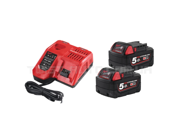 Энергокомплект M18 NRG-502 (ЗУ M12-18FC+2акк.Х5А В5) + подарок аккумулятор M12 B2 MILWAUKEE 4933459217 Энергокомплект M18 NRG-502 (ЗУ M12-18FC+2акк.Х5А В5) + подарок аккумулятор M12 B2 MILWAUKEE 4933459217