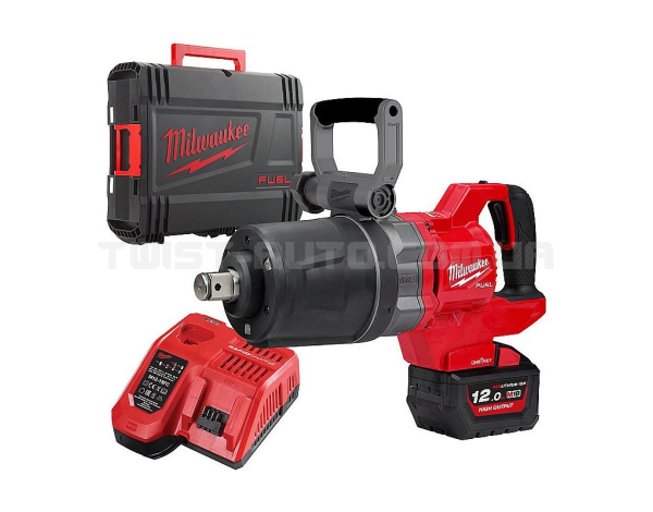 Гайковерт аккумуляторный бесщеточный MILWAUKEE 1'' (2711Нм) M18 ONEFHIWF1DS-121C, с кольцом(ЗУ+1ак.) 4933472072