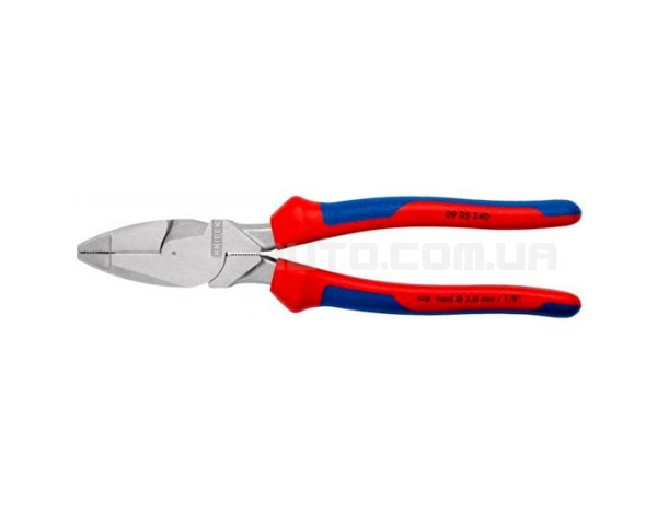 Плоскогубці комбіновані особливою потужністю "Lineman's Pliers" американська модель 240 мм KNIPEX 09 05 240