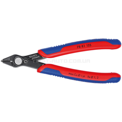 Кусачки прецизионные для самых тонких работ по резанию Electronic Super Knips® Knipex, 125 мм 78 81 125