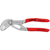 Высокотехнологичные сантехнические клещи Cobra, хромированные KNIPEX 87 03 125