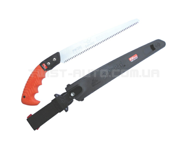 Пила з прямим полотном у чохлі, з поясним кріпленням (L=240 мм/2,5 мм) Samurai GSF-240-SH (Японія) Пила з прямим полотном у чохлі, з поясним кріпленням (L=240 мм/2,5 мм) Samurai GSF-240-SH (Японія)