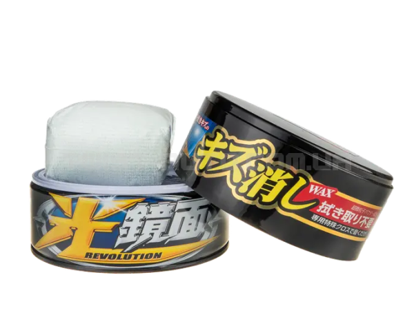 Твердий віск для маскування подряпин та блиску темних автомобілів Scratch Clear Wax Mirror Finish Black SOFT99 (Японія) Твердий віск для маскування подряпин та блиску темних автомобілів Scratch Clear Wax Mirror Finish Black SOFT99 (Японія)