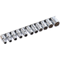 Набор головок 1/2" 11ед. на планке TOPTUL GAAQ1601U-12 