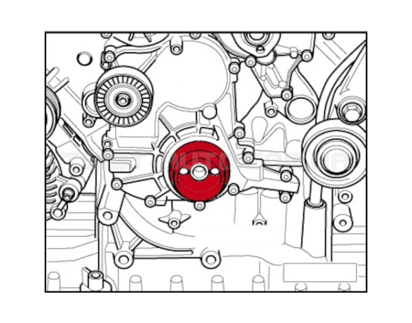 Комплект для установки сальника коленвала 3.0 4v 4.0 4v VAG T40048A 6973 JTC Комплект для установки сальника коленвала 3.0 4v 4.0 4v VAG T40048A 6973 JTC