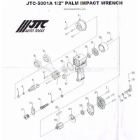 Кришка механізму для гайковерта пневматичного 1/2" (5001A JTC) 5001A-33 JTC Кришка механізму для гайковерта пневматичного 1/2" (5001A JTC) 5001A-33 JTC