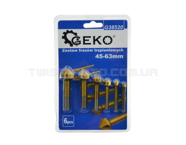 Набор фрез 45-63 мм 6 единиц GEKO G38520 Набор фрез 45-63 мм 6 единиц GEKO G38520