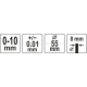Датчик измерения биения 0-10 мм YATO YT-72450