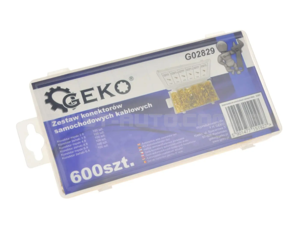 Набір з 600 автомобільних кабельних роз'ємів GEKO G02829